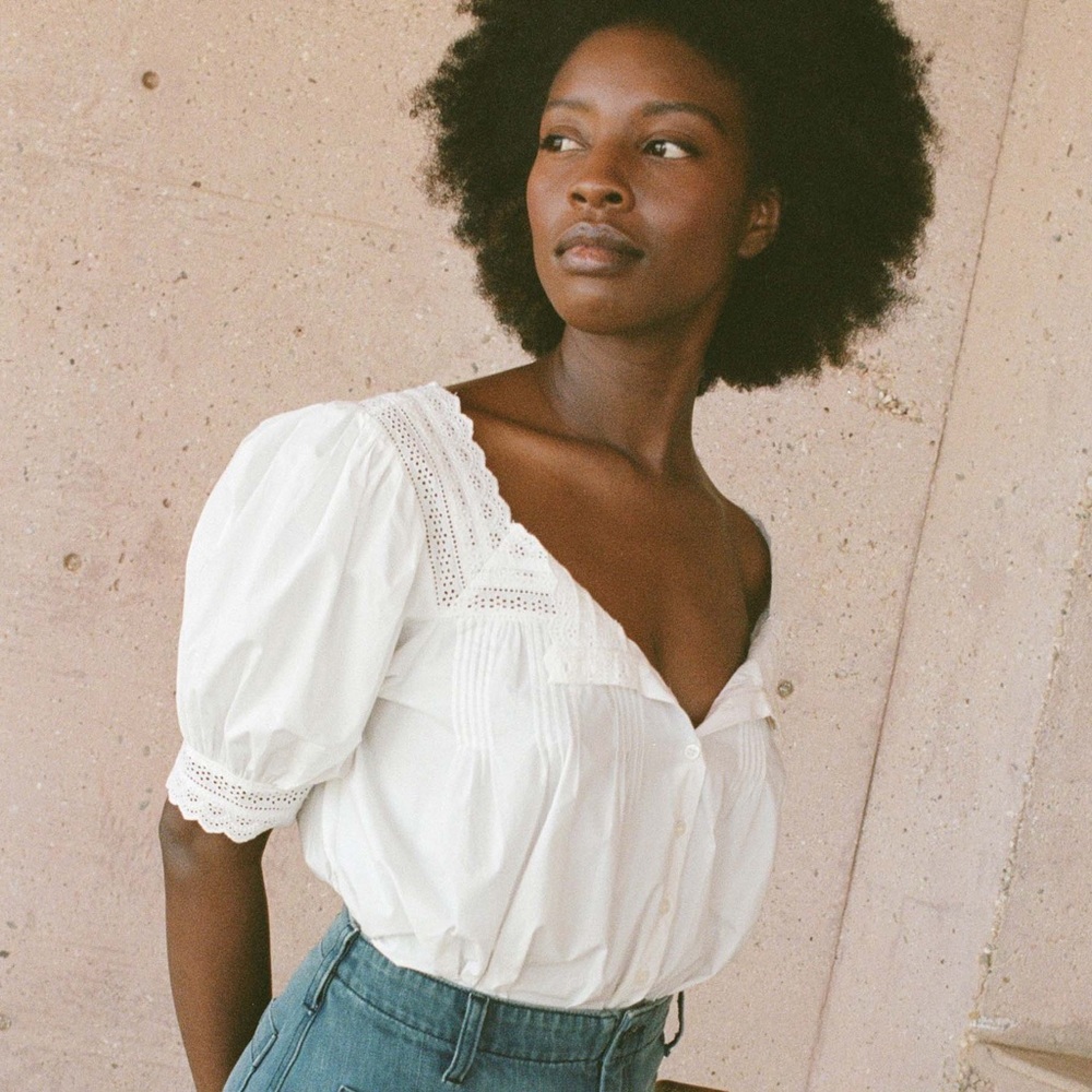 NWOT Doen Trieste Top in Powder